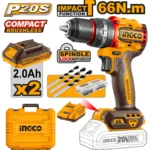Perceusevisseuse 20V 66Nm 2Batt S/Chrb+47 Access