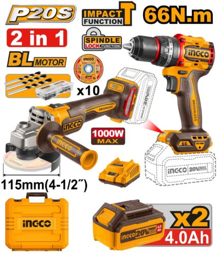 Kit combo 2 pièces sans fil