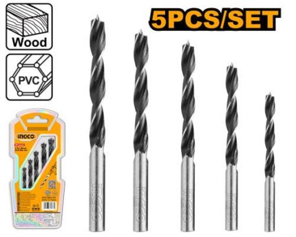 Set de 5 forets à bois