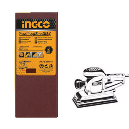 Jeu feuilles abrasives ponçage5pcs 264*115mmFS3502