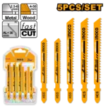 Jeu De Lames 2Pcs Jsbt111C Pour Bois 2Pcs Jsbt118B Pour Métal 1Pcs Jsbt127D Pour Alu Ingco