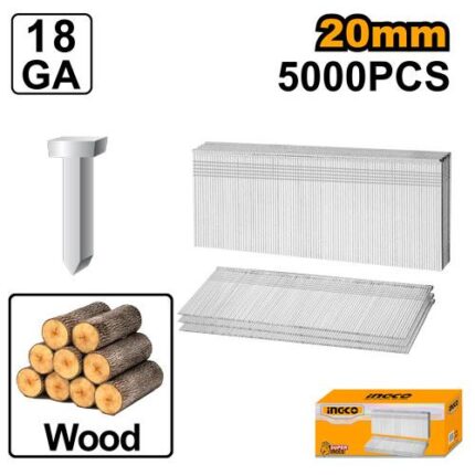 5000 clous galvanisés lisses calibre18 – 20×1,2 mm