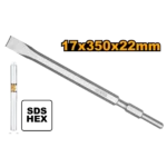 Burin hexagonal plat 17x280x22mm  PDB13008