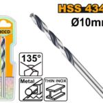 Foret Metal  Hss 4341 D 10Mm Ingco
