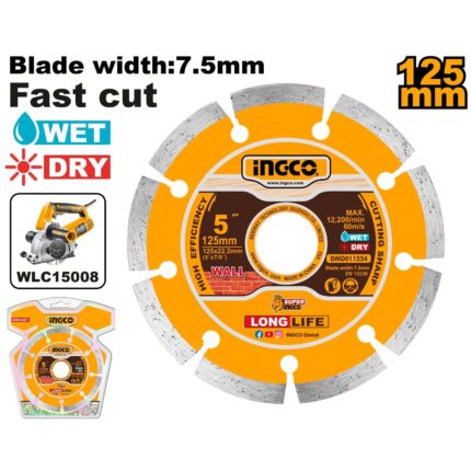 Disque diamant 125×22.2mm