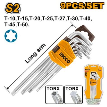 ClésTorx  Set de 9 pièces T10-T50