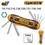 Clés de poche Torx Tailles:T9-T40