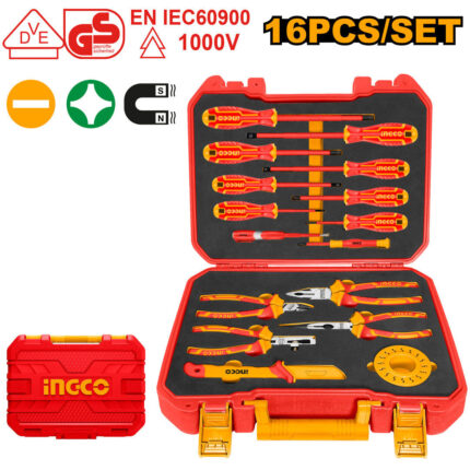 Malette 16pcs outillage à main isolé