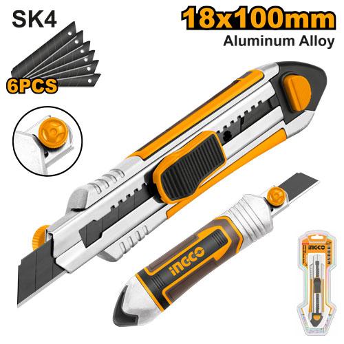 HKNS1808_1 Cutter alu 100mmx18mm + 6 lames – Image 1