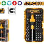 Set de 47 pièces pour tournevis avec manche