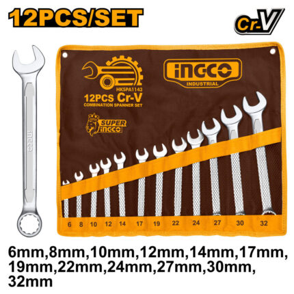 Set de 12 clés mixtes 6 – 32 mm
