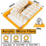 Set de 8 pièces pour rouleaux à peinture