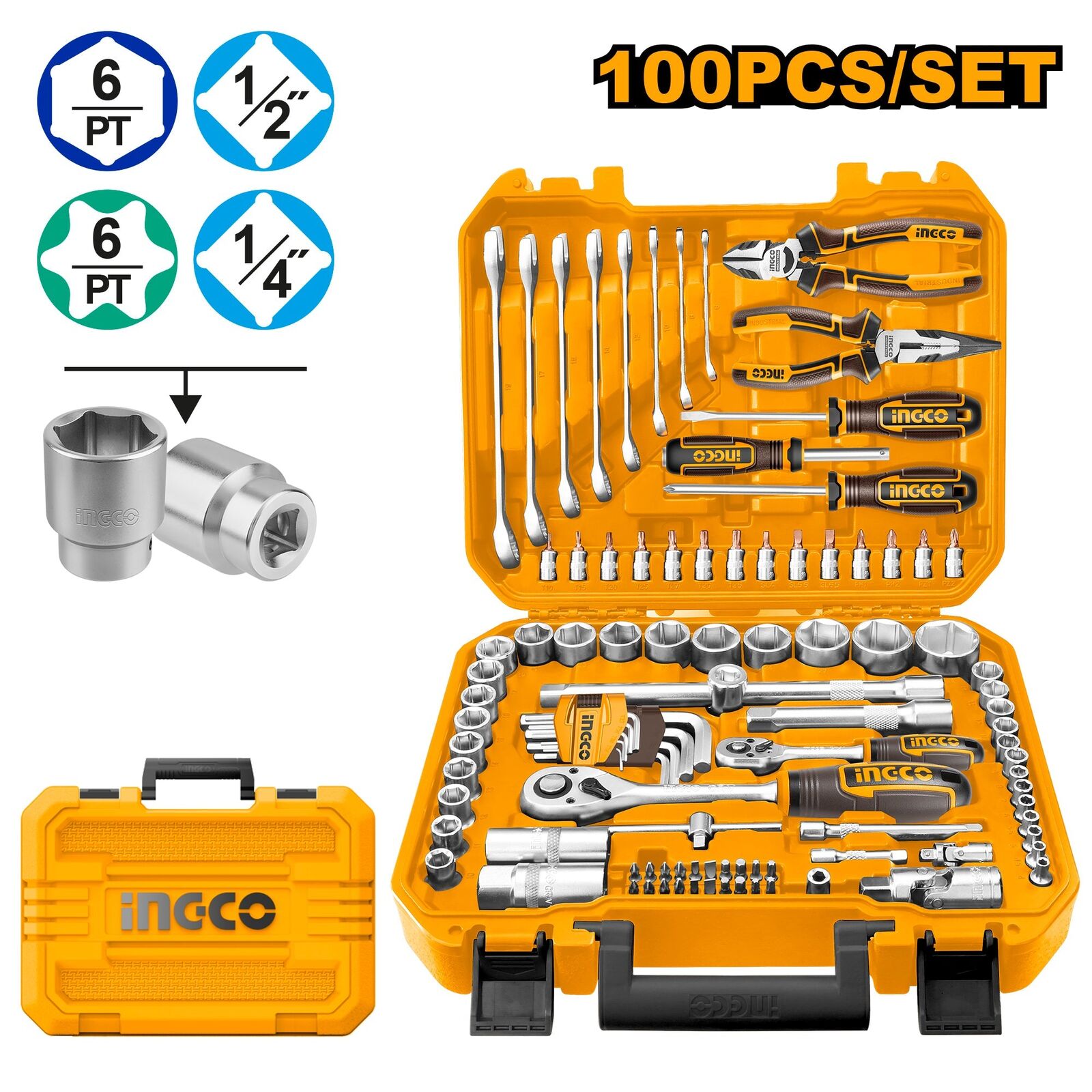 HKTHP21001_1 Coffret à outils 100 pièces – Image 1