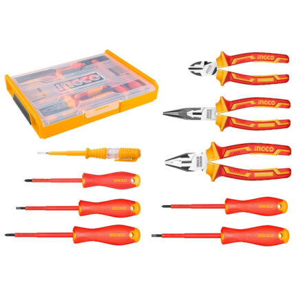 Jeu d&rsquo;outils à main isolés 9pcs