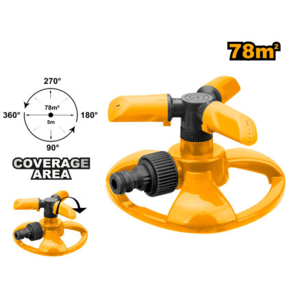 Arroseur rotatif à 3 bras en plastique 16.5*14*8cm