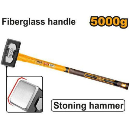 Massette 5kg Manche Fibre Ingco