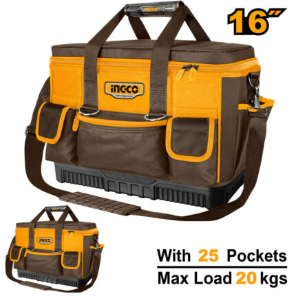 Sac à outils 16&Prime; 25poches base renforcée