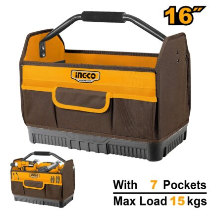 Sac à outils rigide 16&Prime; » poignée métal