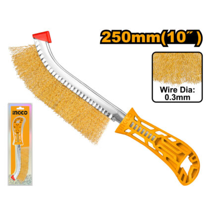 Brosse à fils métalliques avec manche