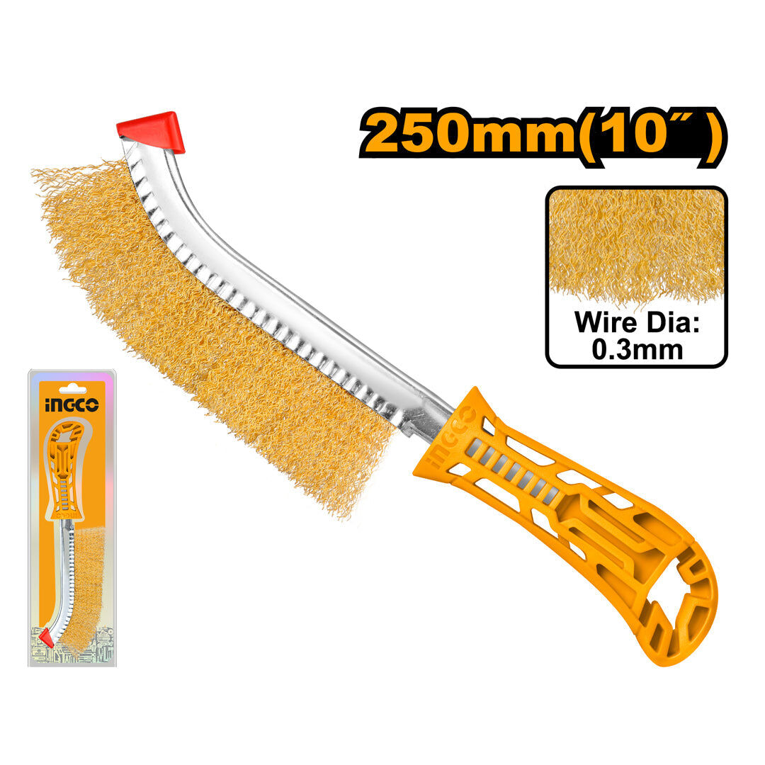 HWB02250_1 Brosse à fils métalliques avec manche – Image 1