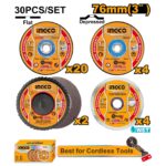 Jeu 30pcs Disques de coupe et meulage pour CAGLI76012