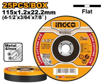Set de 25 disques abrasifs 115*1,2*22,2