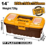 Boîte à outils en plastique pvc 14"