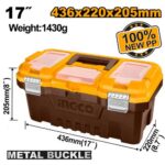 Boîte à outils pvc charnières métal 14"