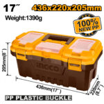 Boîte à outils en plastique pvc 17"