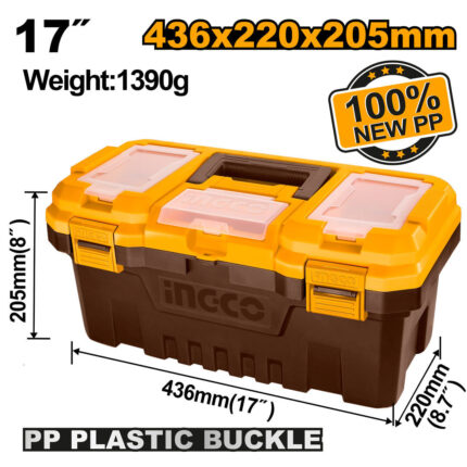Boîte à outils en plastique pvc 17&Prime;