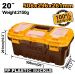Boîte à outils en plastique pvc 20"