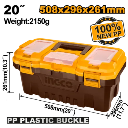 Boîte à outils en plastique pvc 20&Prime;
