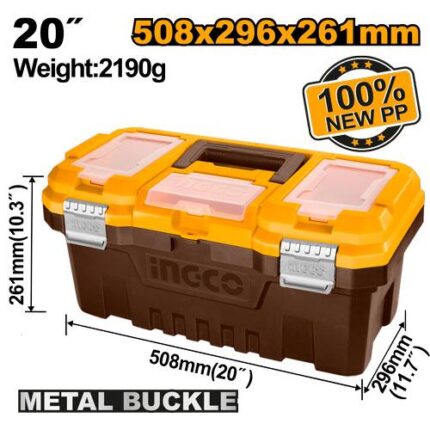 Boîte à outils pvc charnières métal 20&Prime;