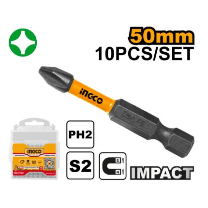 Jeu De 10 Embouts  Ph2*50Mm
