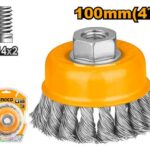 Brosse métallique torsadée 100mm