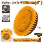 Brosse de nettoyage 4" pour visseuse à poils souples