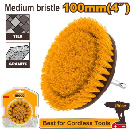 Brosse de nettoyage 4&Prime; pour visseuse à poils souples