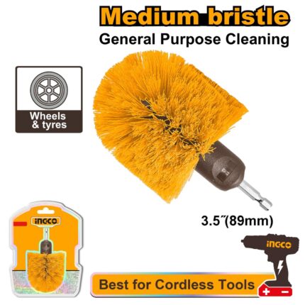 Brosse de nettoyage 360° pour visseuse à poils souples