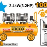 Compresseur Silencieux 100L 2×1200W （3.2HP)