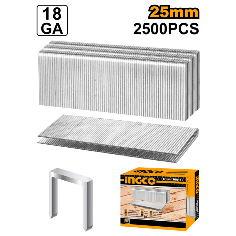 2500 Agrafes 40 mm pour agrafeuse pneumatique