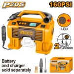 Gonfleur auto 11Bars 20V(sans batterie/chargeur)