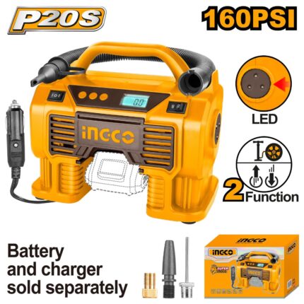 Gonfleur auto 11Bars 20V(sans batterie/chargeur)