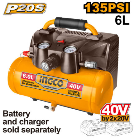 Compresseur 6 Litres à Batteries 40V