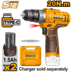 Visseuse 12V 20Nm TypeC 2 batteries Coniques