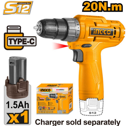 VISSEUSE 12V 1,5Ah 20 Nm 1batterie Conique