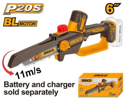 Tronçonneuse à chaîne Brushless  6" 15 cm 20V Sans Bat Sans Chargeur