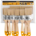 Jeu de 9 pinceaux en bois