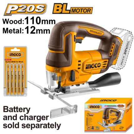 Scie Sauteuse 20V  Sans Batterie Sans Chargeur Ingco