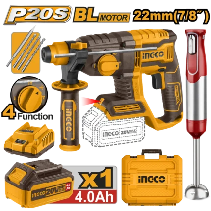 Pack Marteau perforateur 22mm 20V/MIxeur plongeant DK
