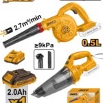 Pack De 2 Machines Aspirateur+Soufleur 20V Ingco
